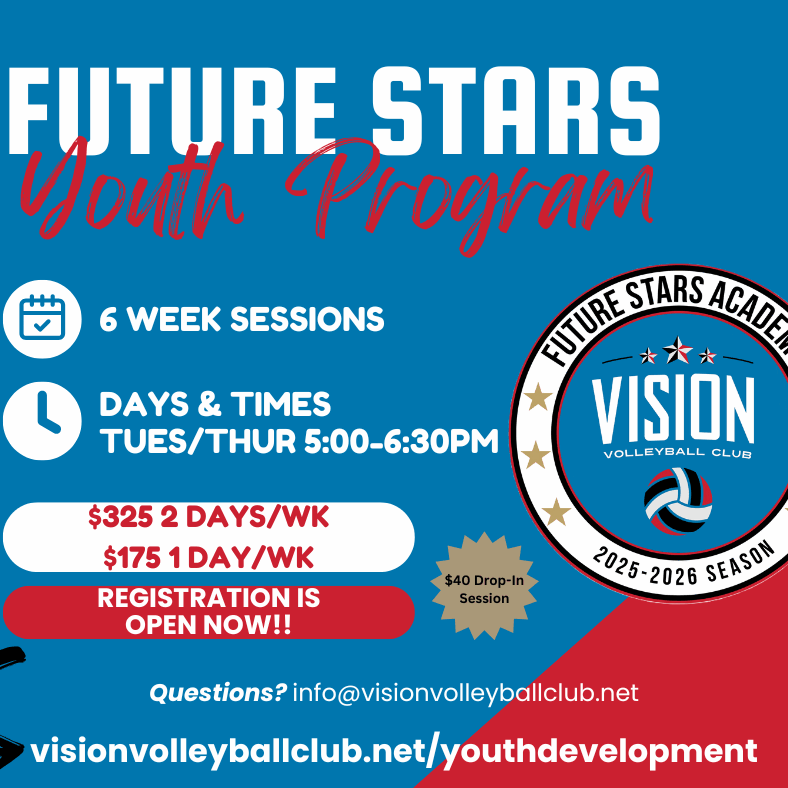 Red and White Colorful Volleyball Tournament Facebook Post